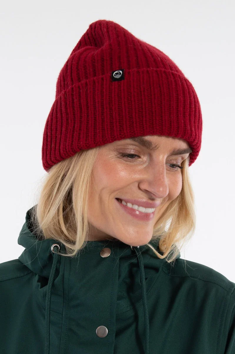 Danefea Danewarm Thoughts Merino Beanie Dark red