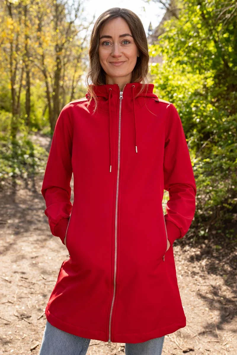Danefae Softshell Regenjas Danejane Dames Red
