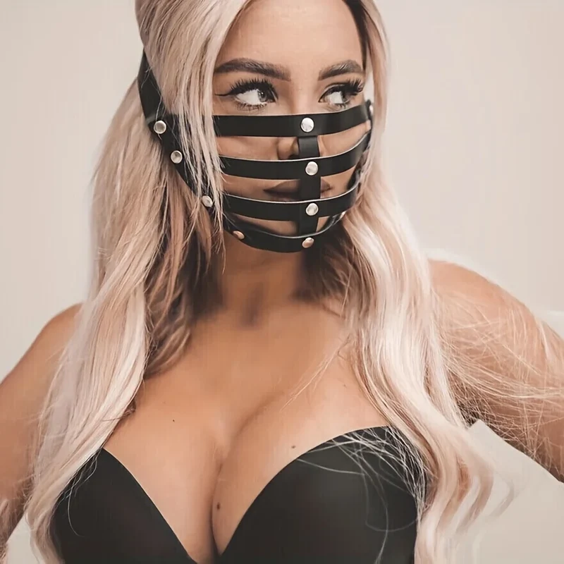 Kinky Leder Maske | Techno Outfit