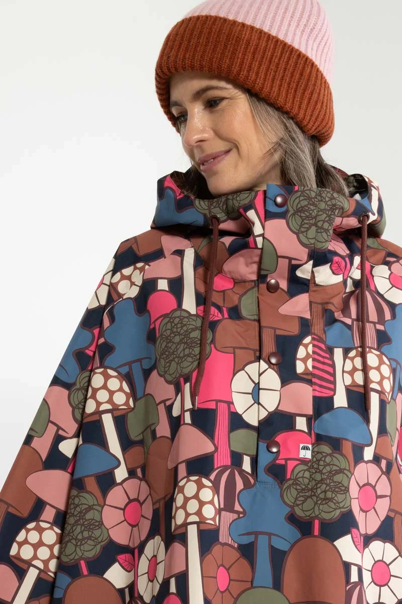 Danefae Danebodil Rainponcho Dark Navy Mykologi