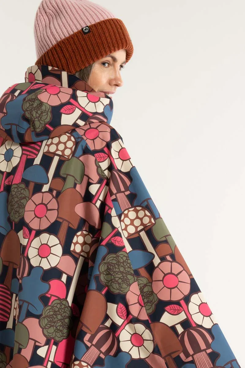Danefae Danebodil Rainponcho Dark Navy Mykologi