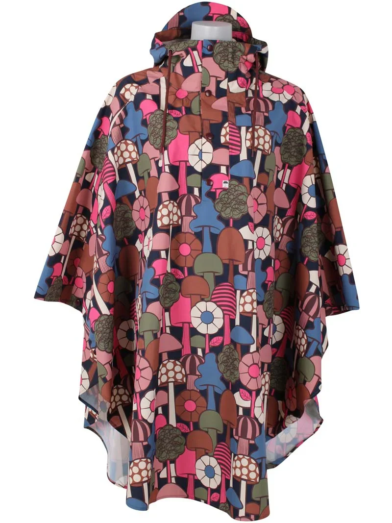 Danefae Danebodil Rainponcho Dark Navy Mykologi