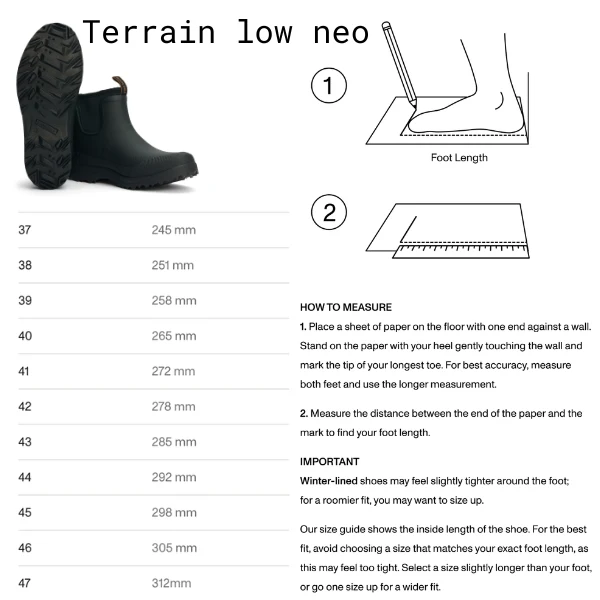 Tretorn Terrain Low Neo Regenlaarzen
