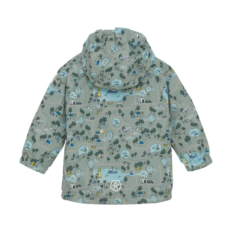 Übergangsjacke „Reise“ – mit Abenteuer-Print | 100 % Polyester, wind- & wasserabweisend