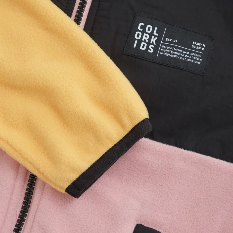 COLOR KIDS Fleecejacke – kuschelig & bunt | 100 % recycelter Polyester