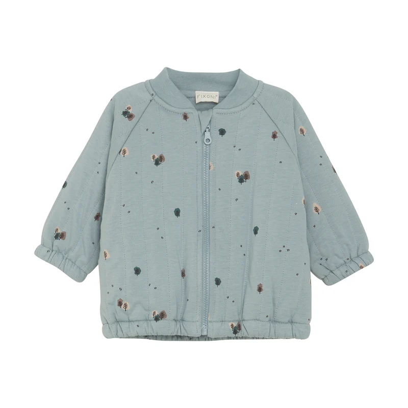 Babyjacke silver blue