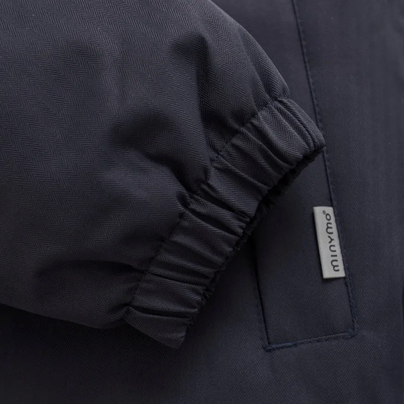 Winterjacke blau mit abnehmbare Kapuze