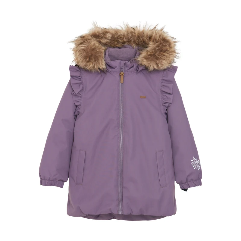 Winterjacke lila