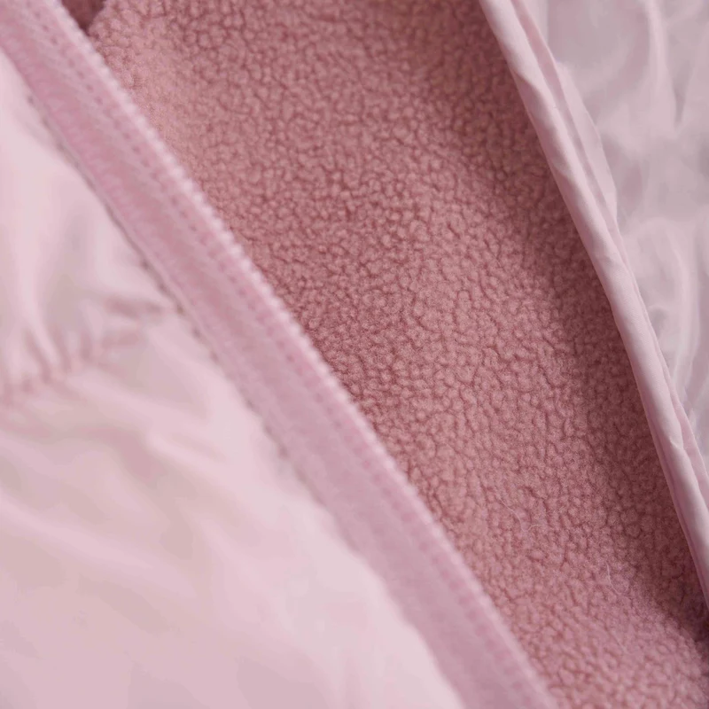 Hybrid-Fleecejacke / Steppjacke rosa