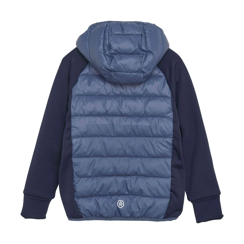 Hybrid-Fleecejacke / Steppjacke blau