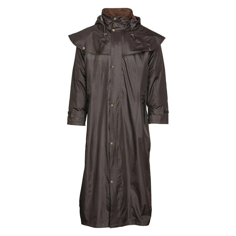 Scippis Stockman Regenjas – Gevoerde Lange Outdoorjas met Capuchon