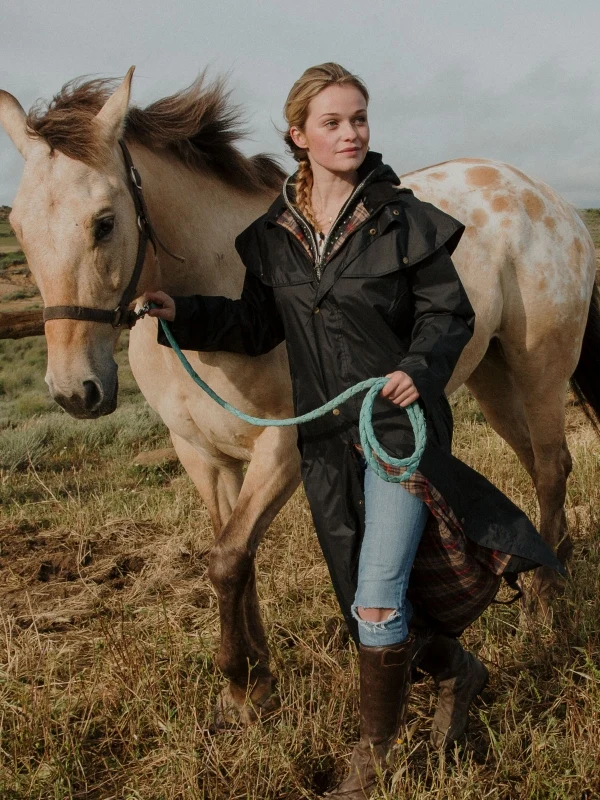 Scippis Stockman Regenjas – Gevoerde Lange Outdoorjas met Capuchon