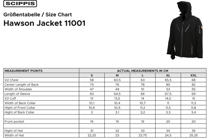 Scippis Hawson Herenjas – Warme Waterdichte Softshell Jas