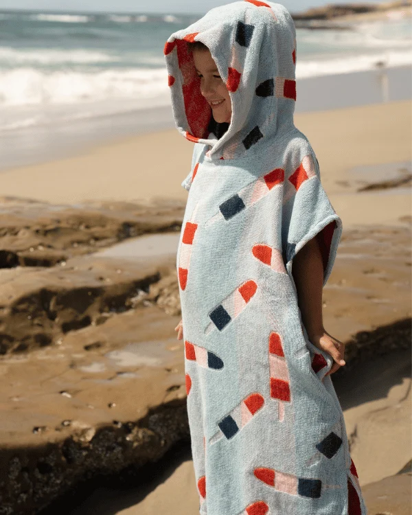 Popsicle Hooded Poncho Youth