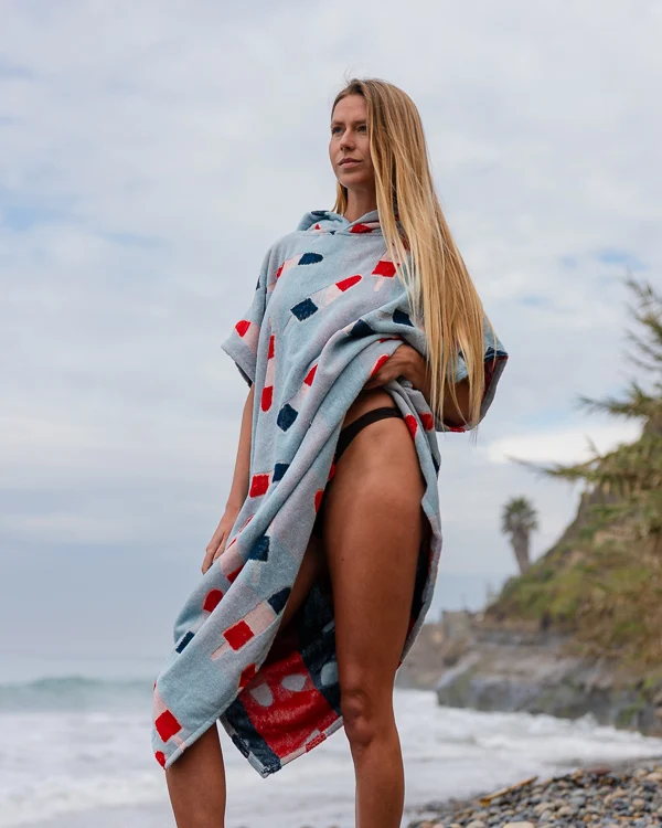 Popsicle Hooded Poncho