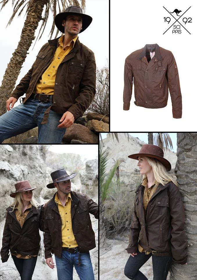 Scippis Jas Kempsey – Biker-stijl jas van Dri-Tec™ Oilskin
