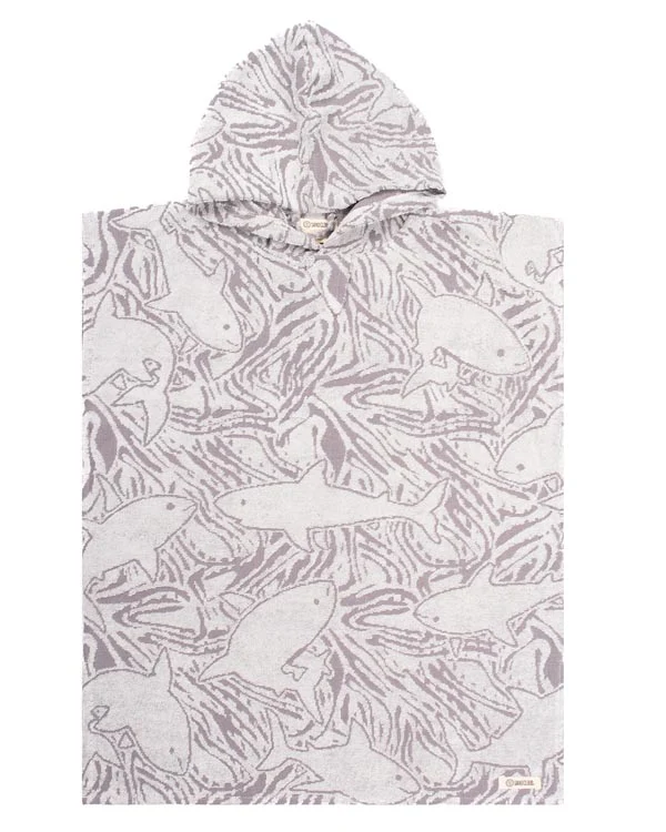 Sharks Hooded Poncho Youth