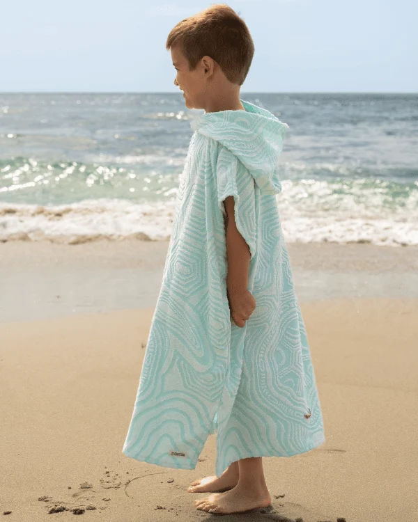 Geo Turtle Hooded Poncho Youth