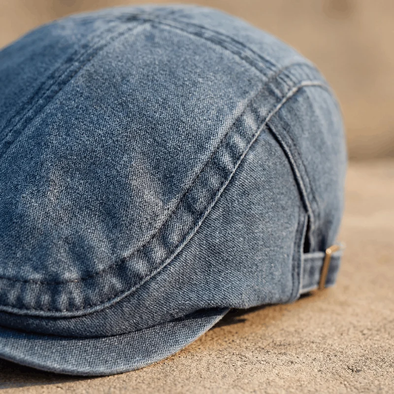 Klassische Denim Herren Flatcap