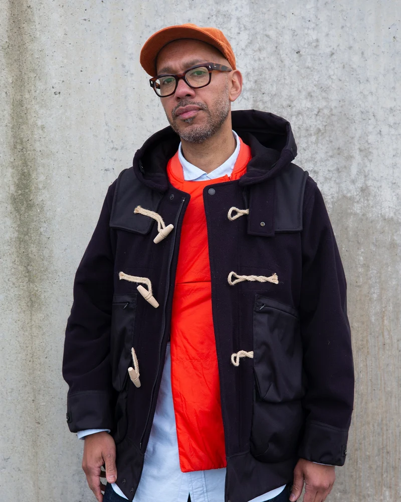 Men's Gloverall x Norbit Mid-Length Monty Duffle Coat Dark Navy