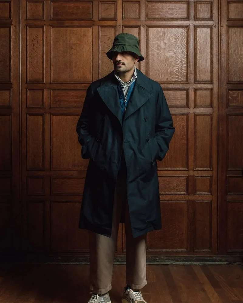 Men's Raleigh Trench Coat Navy