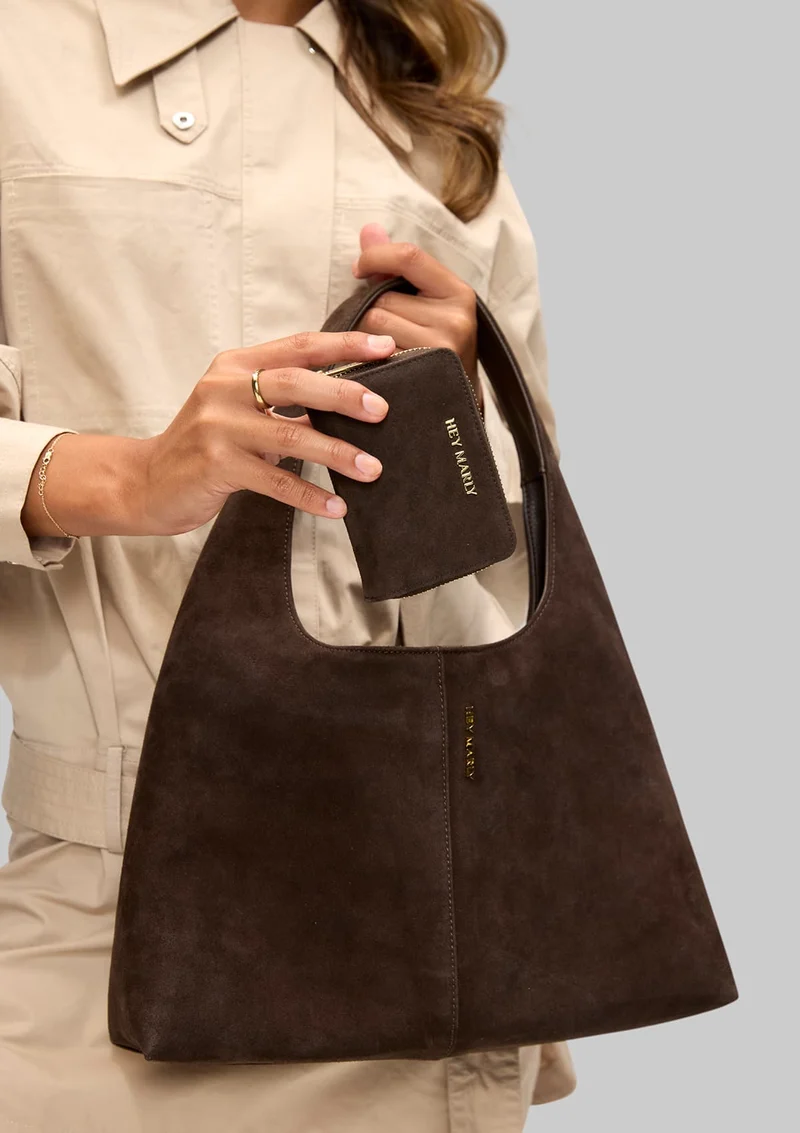 Sleek Petite Suede - Coffee´