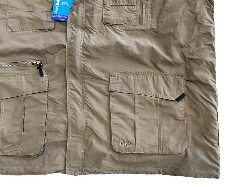 Brigg Weste Herren Übergröße 4XL-10XL Khaki Olive