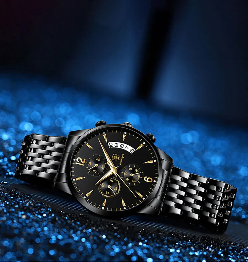 Elegante Herren Stahlarmbanduhr