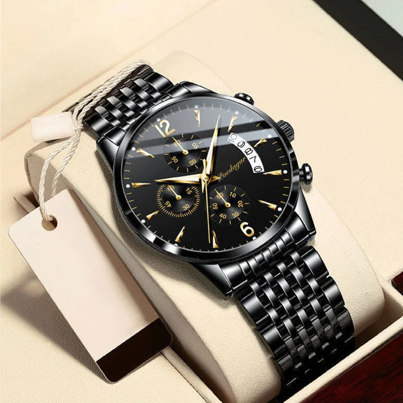 Elegante Herren Stahlarmbanduhr