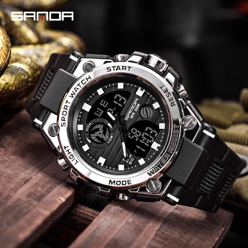 Digitale Sportliche Herren Armbanduhr