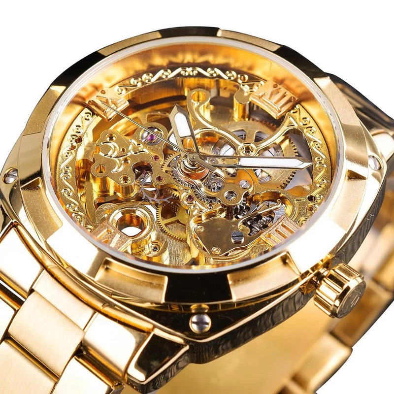 Elegante Transparente Herren Uhr