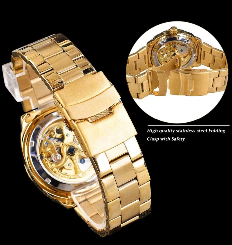 Elegante Transparente Herren Uhr