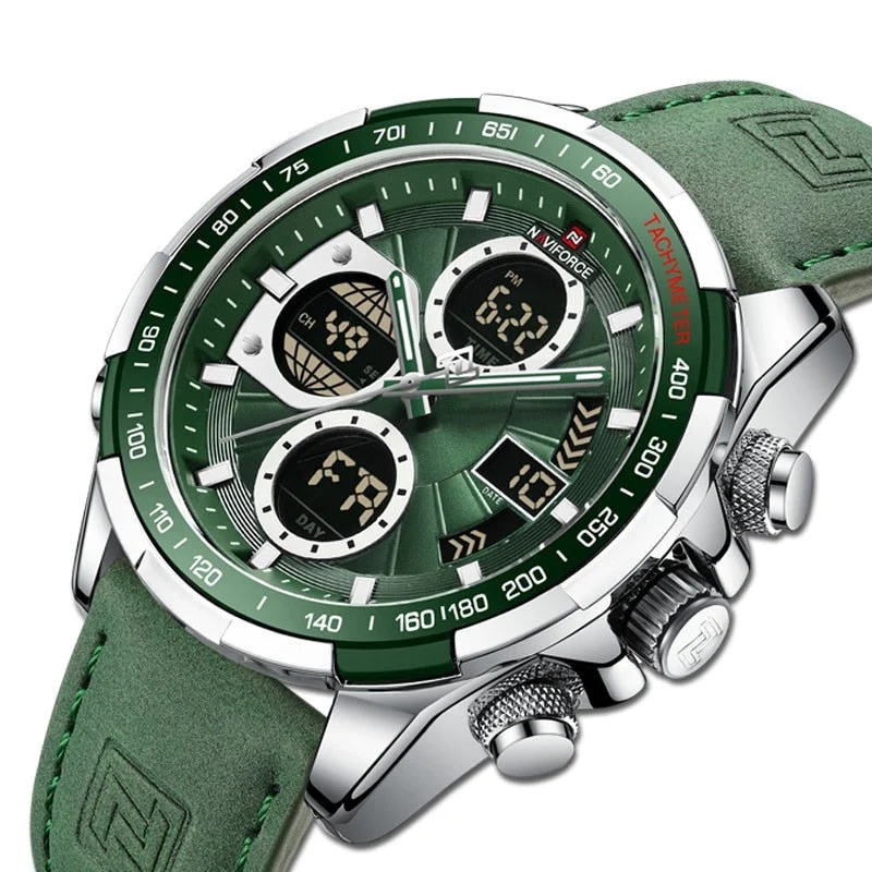 Elegante Herren Armbanduhr Marine