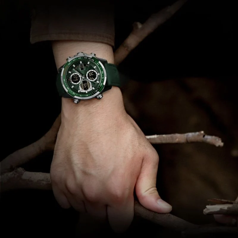 Elegante Herren Armbanduhr Marine
