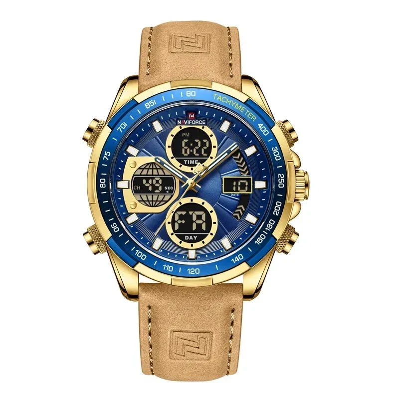 Elegante Herren Armbanduhr Marine
