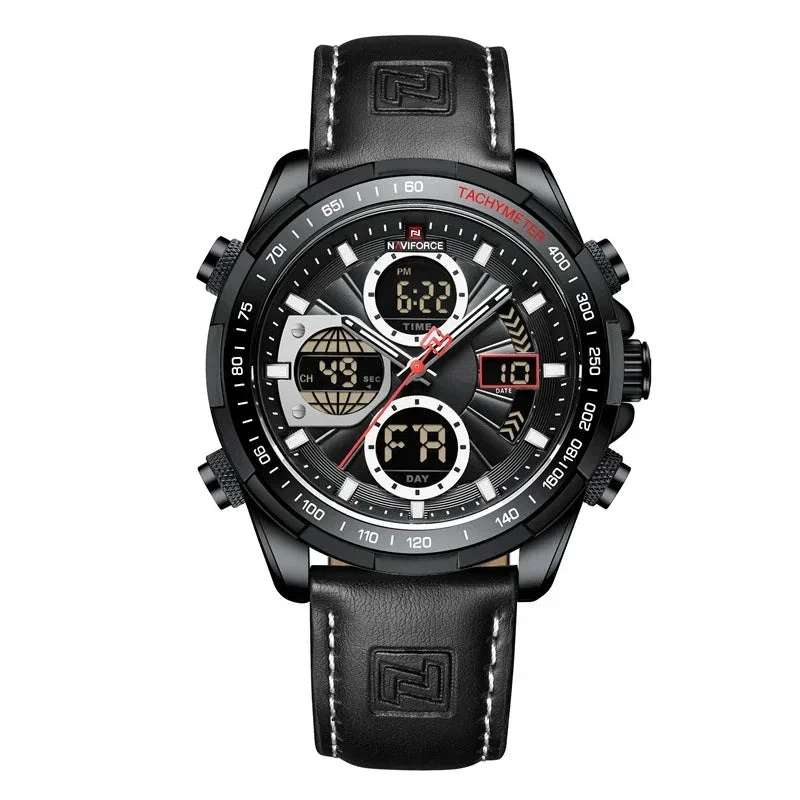 Elegante Herren Armbanduhr Marine
