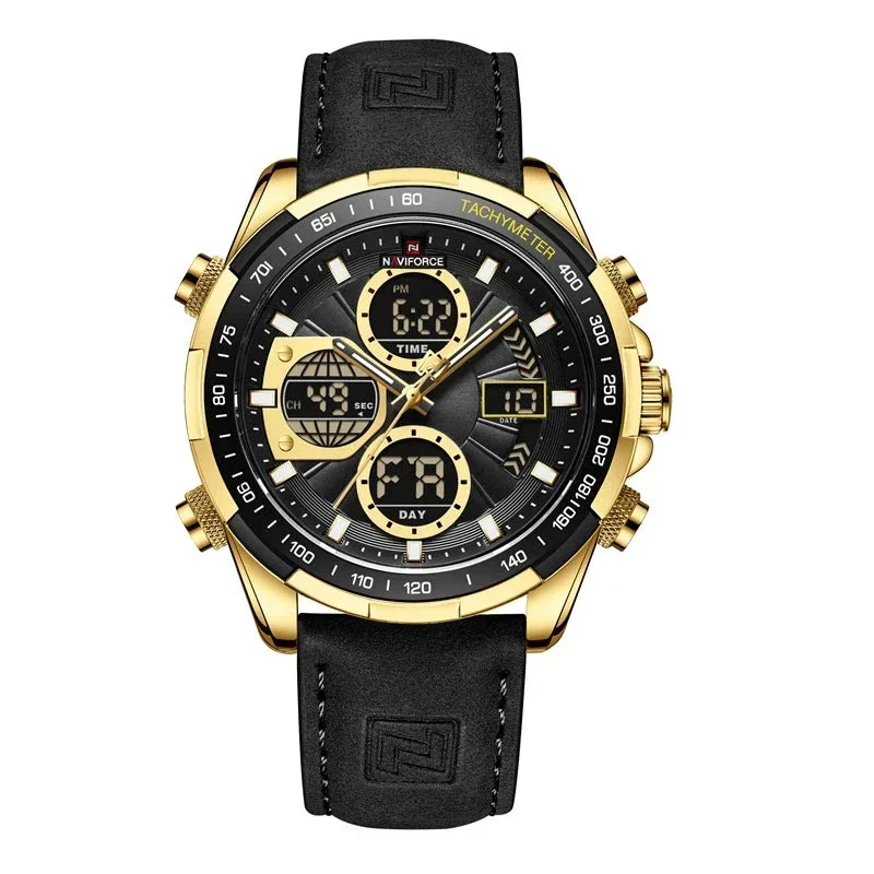 Elegante Herren Armbanduhr Marine