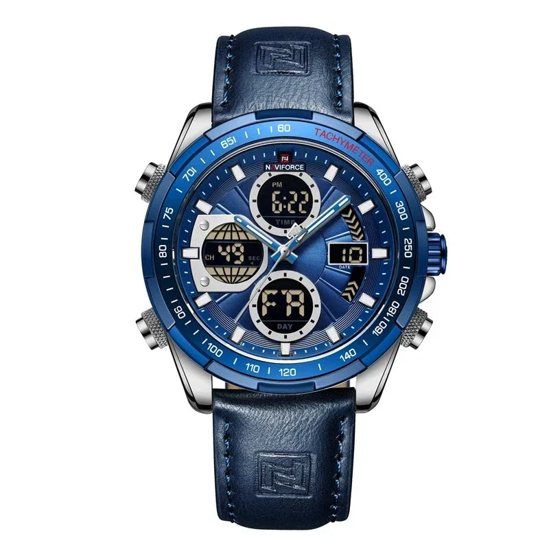 Elegante Herren Armbanduhr Marine