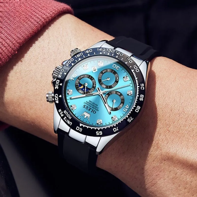 Elegante Herren Armbanduhr Edelstahl