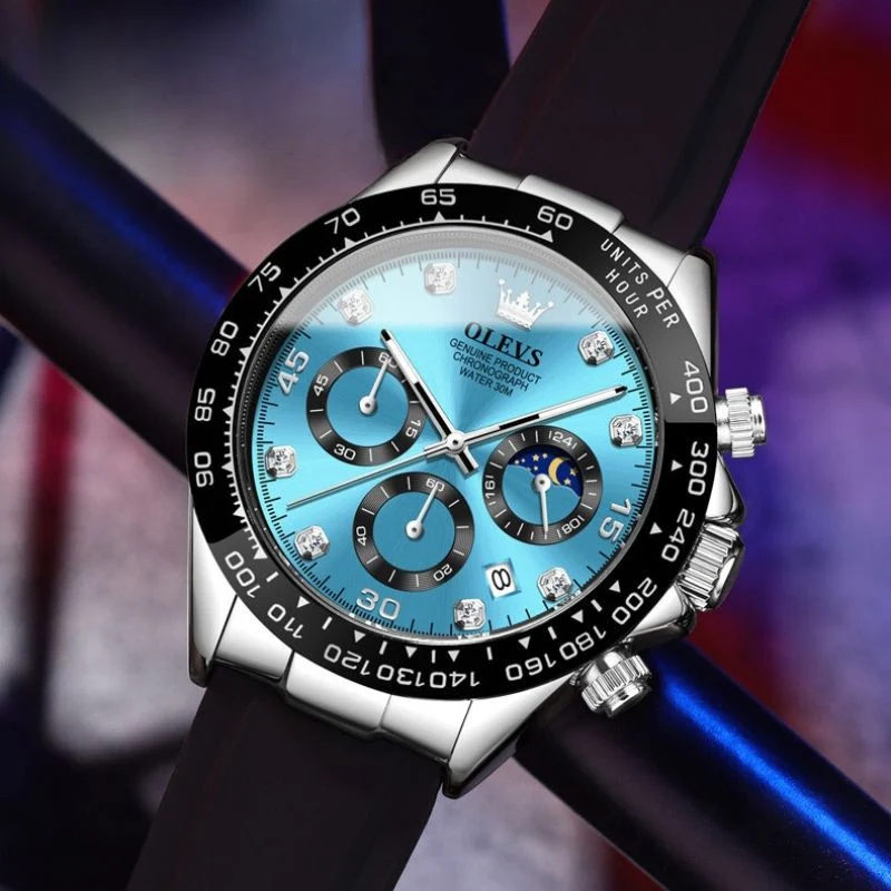Elegante Herren Armbanduhr Edelstahl