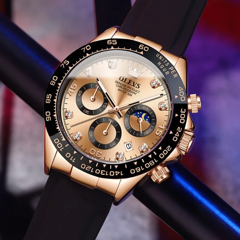 Elegante Herren Armbanduhr Edelstahl