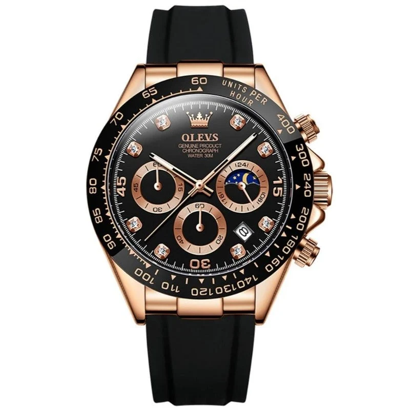 Elegante Herren Armbanduhr Edelstahl