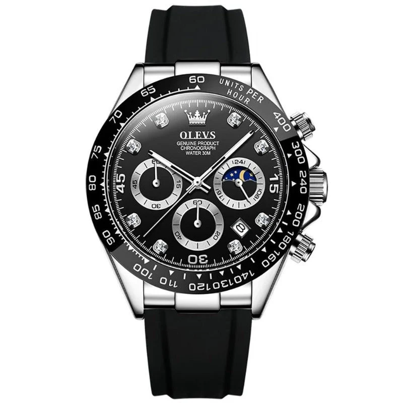 Elegante Herren Armbanduhr Edelstahl