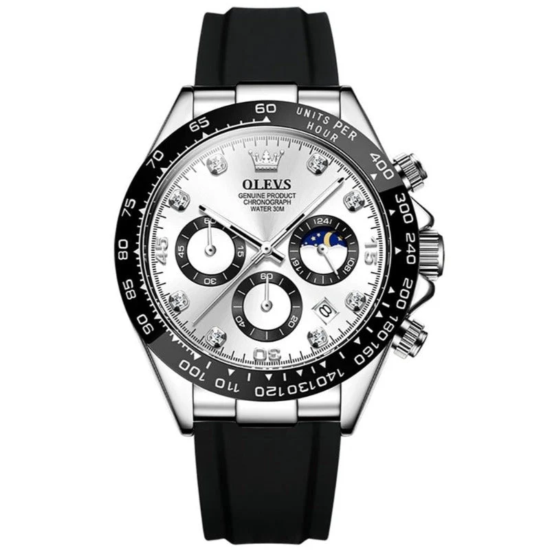 Elegante Herren Armbanduhr Edelstahl
