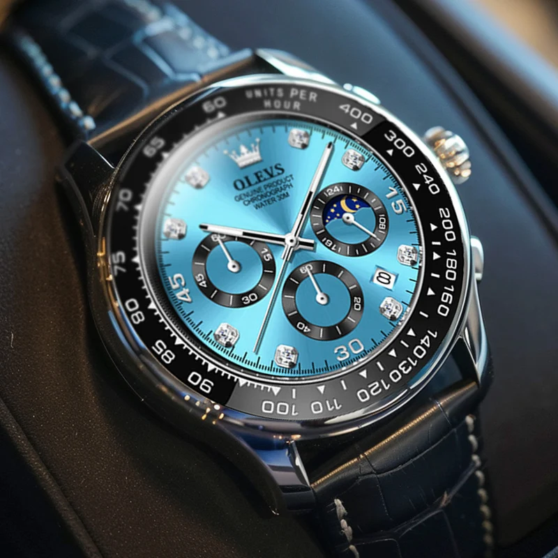 Elegante Herren Armbanduhr Edelstahl