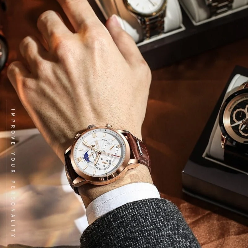 Elegante Klassische Herren Sportuhr