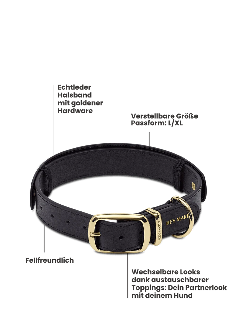 Classic Dog Collar L - Black