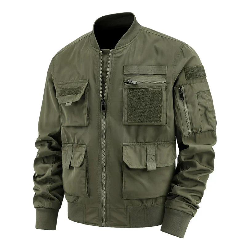 Funktionale Herren Cargo Jacke mit Multitaschen