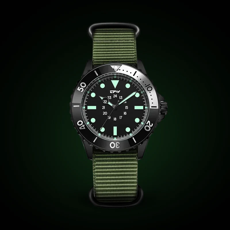 Wasserdichte Militär Herren Taucheruhr