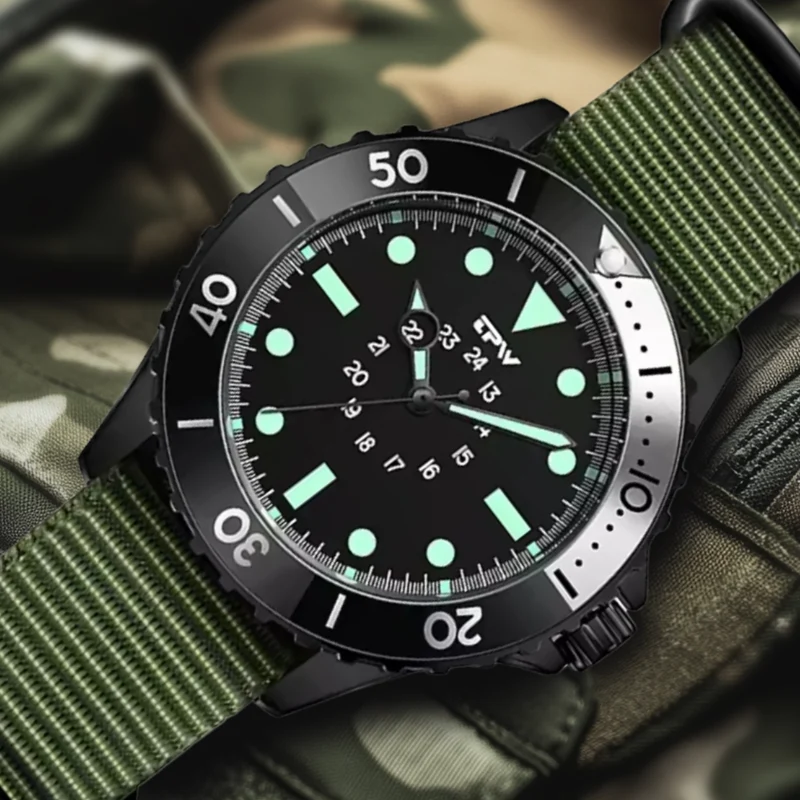 Wasserdichte Militär Herren Taucheruhr